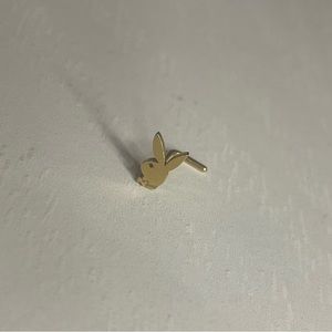 Gold Playboy Nose Ring